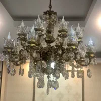 فروش  لوستر سلطنتی برنزی با کریستال اصل طرح فرشته