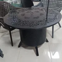 میز و صندلی آتشدان باغ ویلا آتشکده گازی مدل پرشین|مبلمان خانگی و میز عسلی|چهارباغ, |دیوار