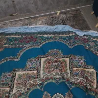 یک عددروفرشی ۱۲ متری آبی فیروزه ای|روفرشی|مشهد, پنجتن|دیوار