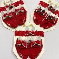 ست هد جوراب یلدایی نوزادی