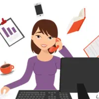 دو نفر خانم منشی