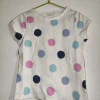 تیشرت نیمه آستین و حلقه چین دخترانه