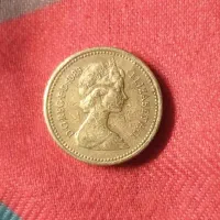 سکه ی یک پوندی انگستان سال( ۱۹۸۳ ) تصویر واضح