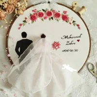 دیوارکوب تاریخ عروسی