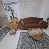 مبل ۷ نفره دو رنگ اسپرت پارچه مخمل