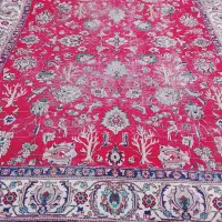 فرش دستبافت مناسب خانه باغ .تیکه دوزی یا کالیگرافی