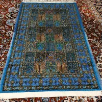 فرش ابریشم زرع نیم