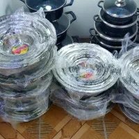 سرویس آبکش و لگن یونیک استیل ضخیم|ظروف پختوپز|اهر, |دیوار