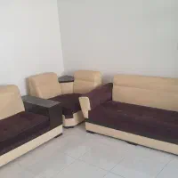 مبل L ال چرم باکس دار و بوفه رایگان