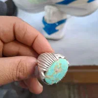 انگشتر فیروزه نقره عیار بالای ۹۲۵|جواهرات|اهواز, کمپلو شمالی|دیوار