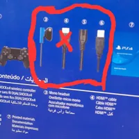لوازم های جانبی اصلی داخل جعبه ps4|کنسول، بازی ویدئویی و آنلاین|تهران, اقدسیه|دیوار