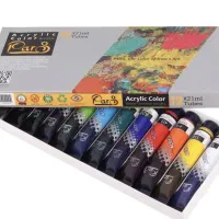 رنگ اکریلیک ۱۲ تایی پارس