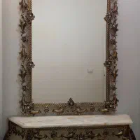 آینه و کنسول برنجی