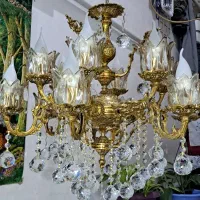 لوستر سفارشی ساز ۱۲ لاله برنز اصل