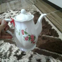 چندقلم ظروف گل سرخ|کلکسیون اشیاء عتیقه|میاندوآب, |دیوار