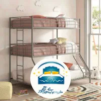 تخت خواب دو طبقه(تختخواب۲دوطبقه)۳سه طبقه۴نفره سپید