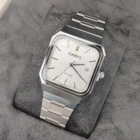 ساعت مردانه استیل کاسیو CASIO ضدآب تاریخ دار