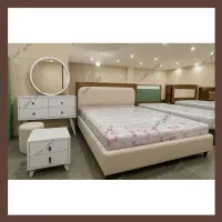 ۰۰تخت خواب دونفره ترکیبی تمام چوب لاله‌۰۰