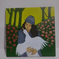 تابلو نقاشی اکریلیک اختصاصی ( حیوانات خانگی)|تابلو، نقاشی، عکس|شیراز, آزادگان|دیوار