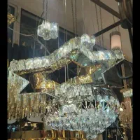 انواع لوستر های کریستالی سه حالته آشپزخانه و اتاق|لوستر و چراغ آویز|اهر, |دیوار