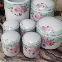 پا سماوری و جای ادویه سرامیکی|ظروف سرو و پذیرایی|چهارباغ, |دیوار