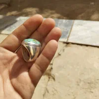 انگشتر نقره فیروزه نیشابور|جواهرات|کرمانشاه, |دیوار