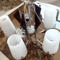 لوستر چوبی ۵ شاخه