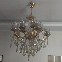 لوستر ۱۰ شعله با دیوار کوب