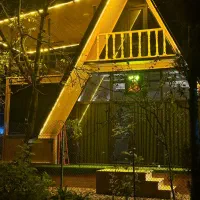 اجاره کلبه سویسی تراس دار کنار رودخونه در ماسال