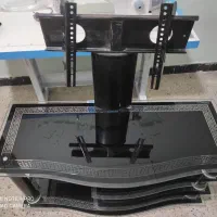 زیر تلویزیونی شیشه ای