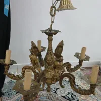 لوستر ۵شاخه برنجی