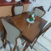 میز ناهارخوری چهار نفر نو سالم|میز و صندلی غذاخوری|پاکدشت, پاکدشت (مامازند)|دیوار