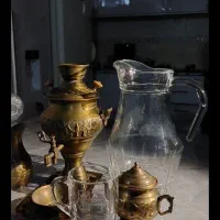 سماور برنجی دکوری