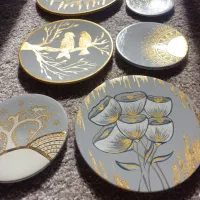 بشقاب دیوارکوب پرده دمنوش