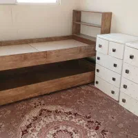 تخت دوطبقه بادوعددفایل کشودار