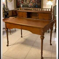 میز تحریر و میز کنسول و تیوی و کنار سالنی تمام چوب