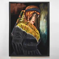 تابلوی نقاشی دختر کرد