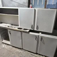 کابینت فلزی و سینک و آبچکان