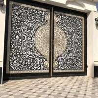 ساخت انواع درب های سی ان سی باغ ویلا حیاط Cnc