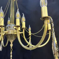 لوستربرنجی/لوستر برنج/لوسترشاخه یو/لوسترنئوکلاسیک/