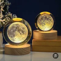 آباژور چراغ خواب شبخواب گوی شفاف کریستالی|چراغ خواب و آباژور|شیراز, فخرآباد (دروازه کازرون)|دیوار