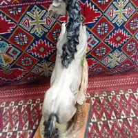مجسمه اسب قدیمی عتیقه سایز بزرگ بکر و دیدنی|کلکسیون اشیاء عتیقه|اصفهان, شیخ اشراق|دیوار