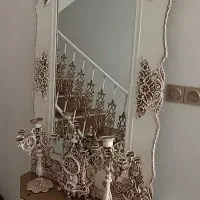 تابلو .ساعت زمینی .اینه شمعدان