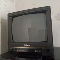 تلویزیون قدیمی و نوستالژی ناسیونال ژاپن کاملا سالم