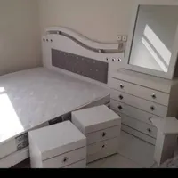 سرویس. خواب دونفره نجاری|تخت و سرویس خواب|پرند, |دیوار