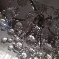 لوستر کریستالی خارجی و دو عدد دیوارکوب کریستالی خ|لوستر و چراغ آویز|کرج, گوهردشت|دیوار