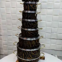 سرویس قابلمه ۱۴پارچه طرح ماربل مارک و برند شارنیک|ظروف پخت‌وپز|مرند, |دیوار