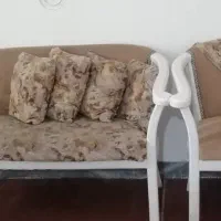 مبل ال l هفت نفره دو رو چرم سالم تمیز L|مبلمان خانگی و میز عسلی|شیراز, میانرود|دیوار