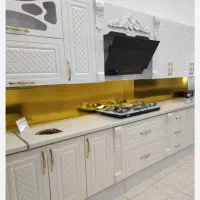 کابینت نئوکلاسیک کف تراش سفید x88