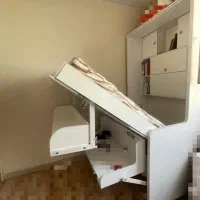 تختخواب تک نفره کمجا تاشو مدل پیانو محصول مدرن تخت|تخت و سرویس خواب|تهران, ابوذر|دیوار